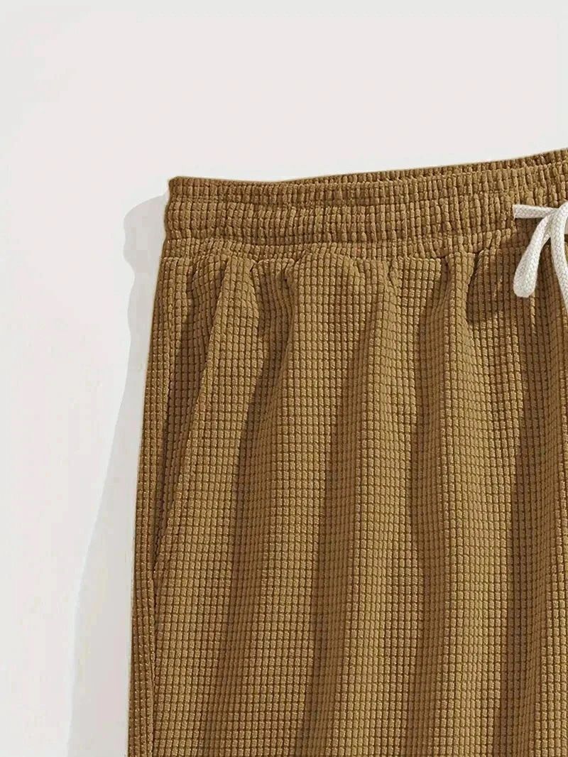 FABRIPPLE Men’s Khakhi Slim Fit Shorts for Summer - Image 3